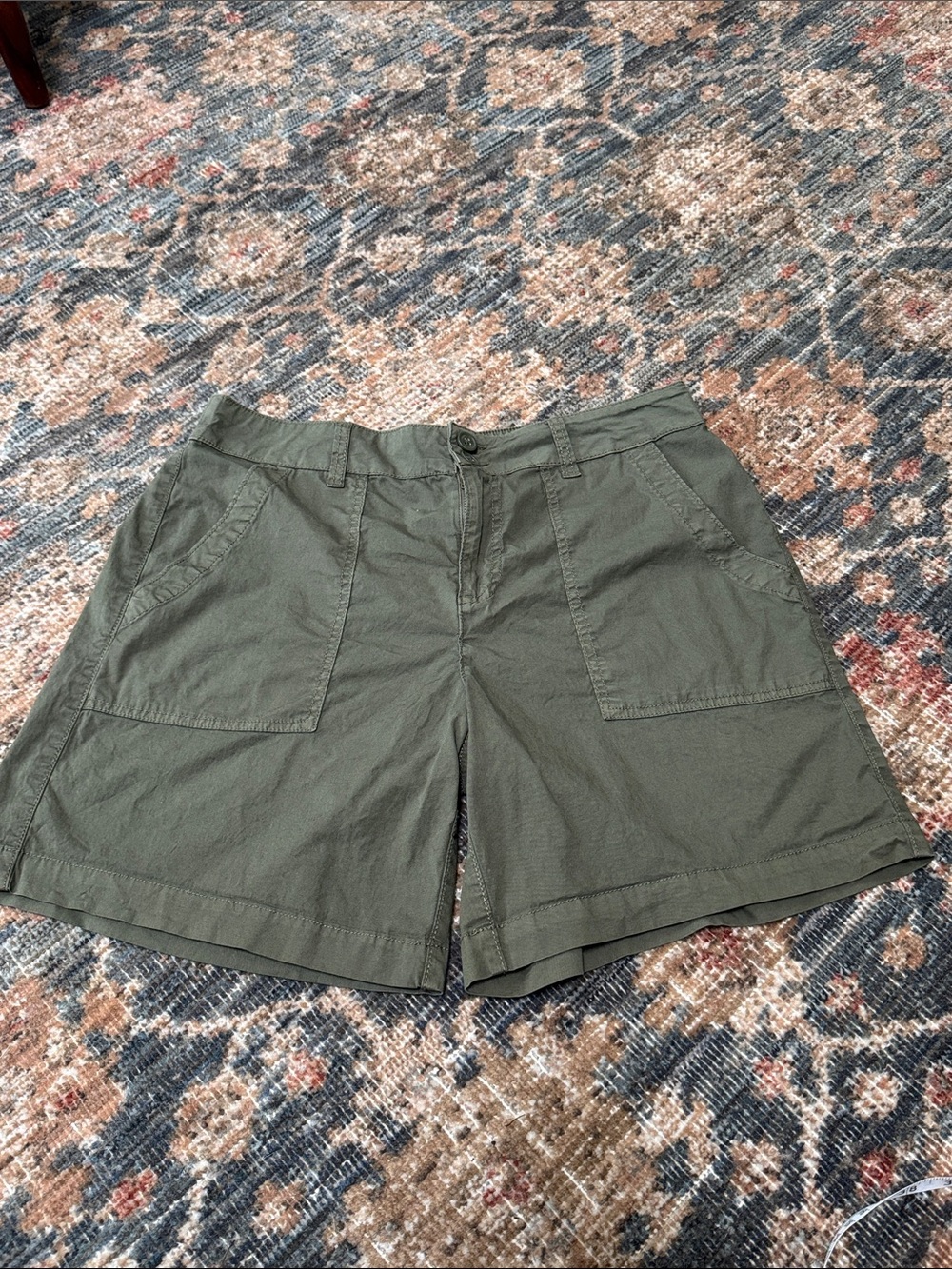 Sanctuary Renegade Utility Shorts 29 Burnt Olive Stretch Cotton